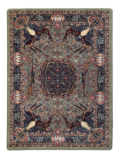 Image of an area rug, Trophy Room - Green