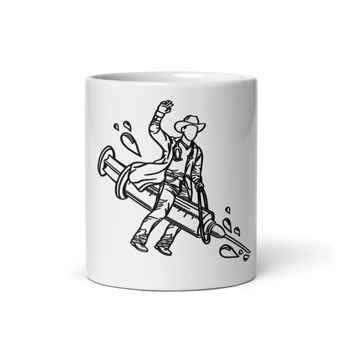 TWNM-White glossy mug