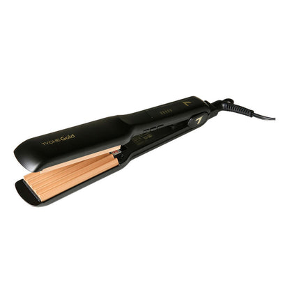 Tyche Double Coated Gold Crimping Iron 1 1/2" - ikatehouse