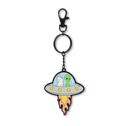RIPNDIP U.F.O Metal Keychain (Silver)