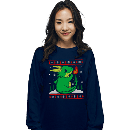 Long Sleeve Shirts, Unisex / Small / Navy