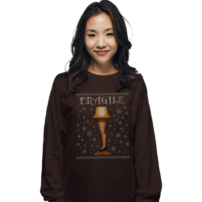Long Sleeve Shirts, Unisex / Small / Dark Chocolate
