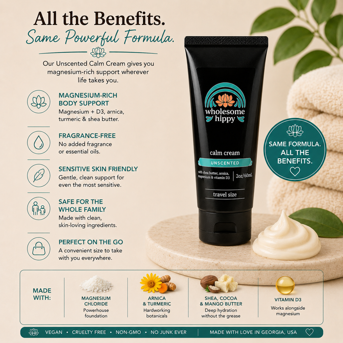 Unscented Calm Cream | Magnesium-Rich Body Butter | 2oz