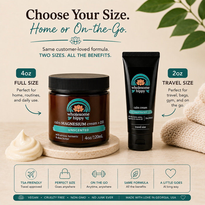 Unscented Calm Cream | Magnesium-Rich Body Butter | 2oz