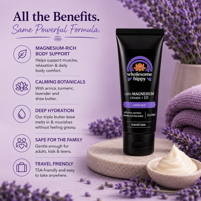 Unwind Calm Cream with Magnesium & Vitamin D3 with Lavender  - 2oz