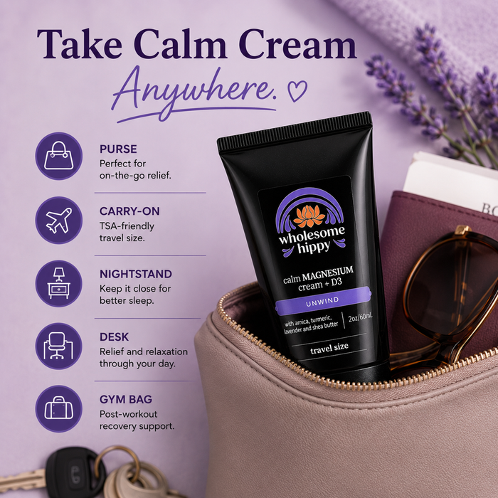 Unwind Calm Cream with Magnesium & Vitamin D3 with Lavender  - 2oz