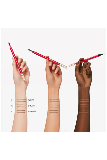 Valentino Brow Trio Eyebrow Liner - 02 Brown NIB