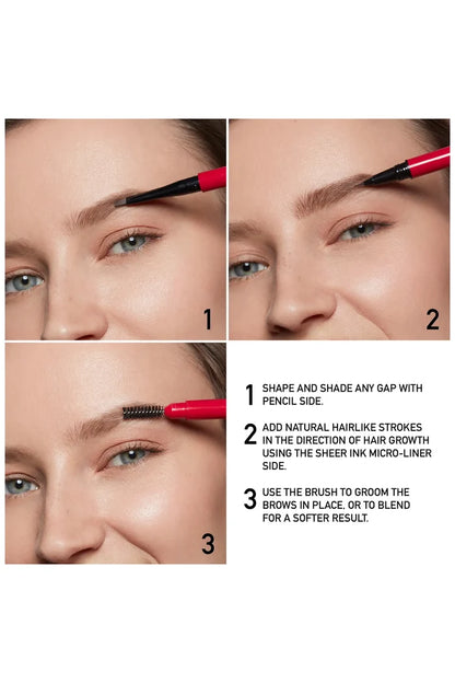 Valentino Brow Trio Eyebrow Liner - 02 Brown NIB