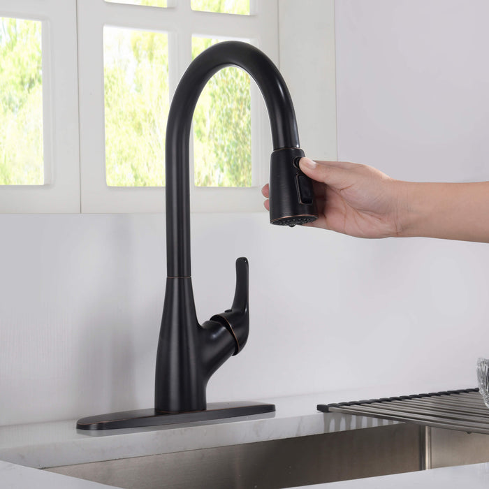 Value Collection - Single Handle Pull Down Kitchen Faucet - F101ORB  (Discontinued)