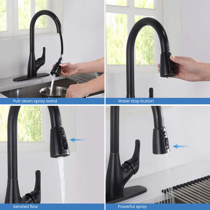 Value Collection - Single Handle Pull Down Kitchen Faucet - F101ORB  (Discontinued)