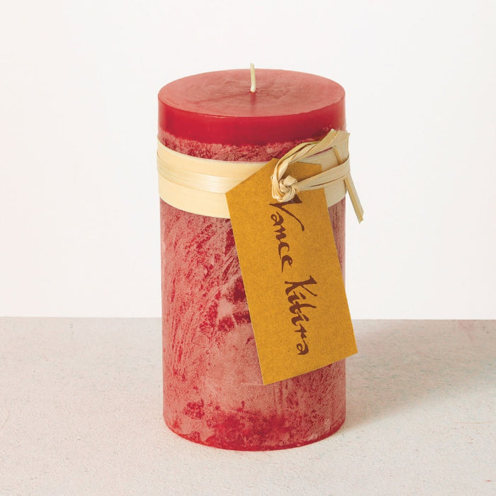 Vance Timber Pillar Candles - 4 X 8
