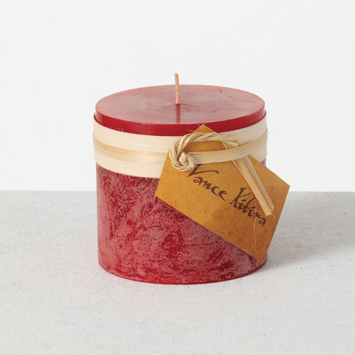 Vance Timber Pillar Candles 4 X 4 inches
