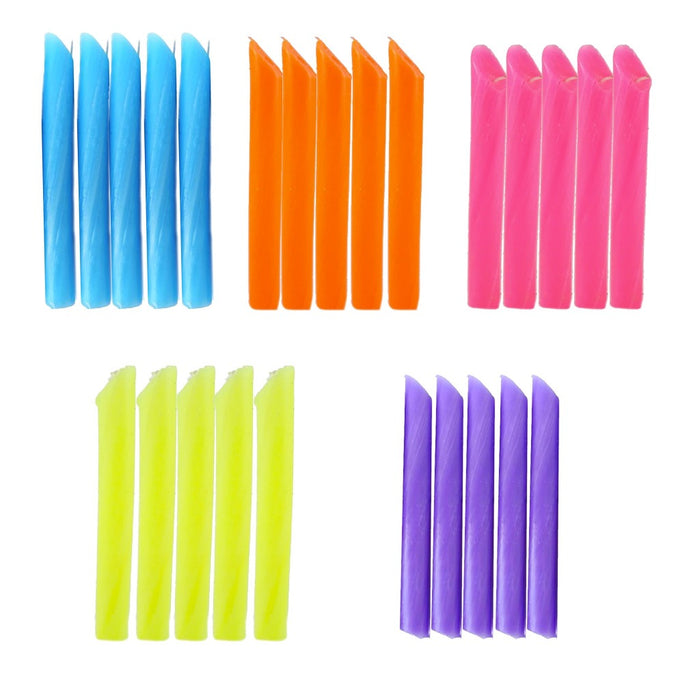 Blue dripping candles, orange dripping candles, pink dripping candles, yellow drip candles, violet drip candles. - Candlestock.com