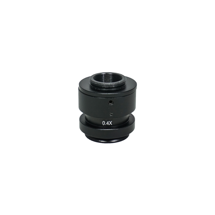 Video Zoom Lens Compatible 0.4X Coupler, SKU MZ19036121, three quarter front view