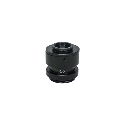 Video Zoom Lens Compatible 0.4X Coupler, SKU MZ19036121, three quarter front view