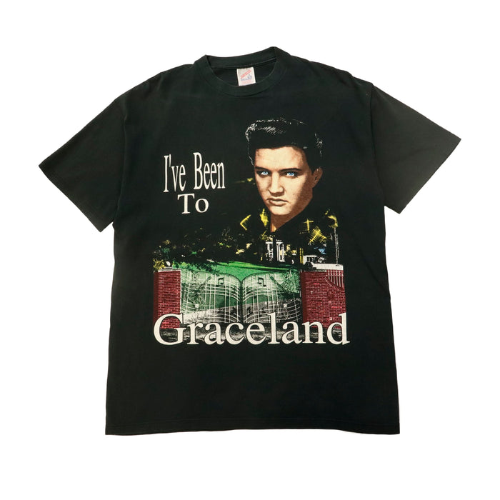 Vintage 1992 Elvis Presley Graceland Graphic T-Shirt Size L