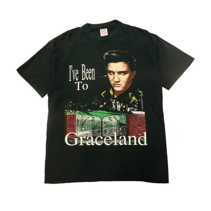Vintage 1992 Elvis Presley Graceland Graphic T-Shirt Size L
