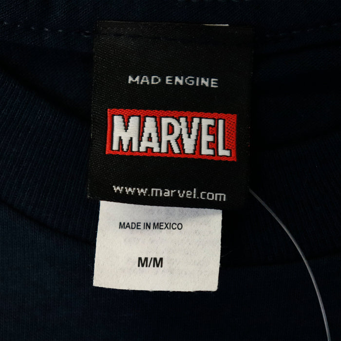 Vintage 2011 Marvel Mad Engine Superheroes Graphic T-Shirt Size M