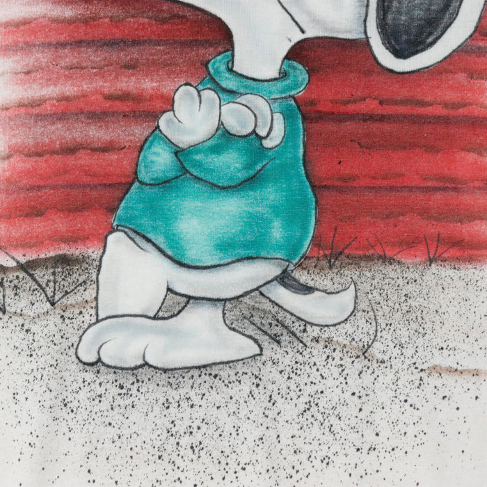 Vintage 80s Jerzees Snoopy Graphic T-Shirt Size XL Jerzees