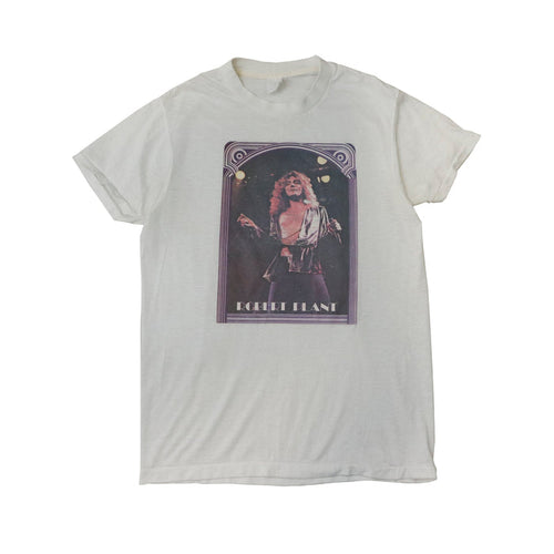 Vintage 80s Robert Plant Graphic Concert T-Shirt Size N/A