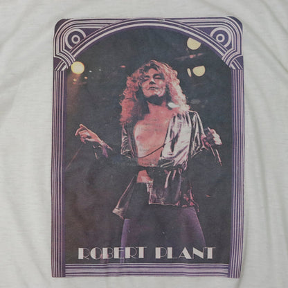Vintage 80s Robert Plant Graphic Concert T-Shirt Size N/A