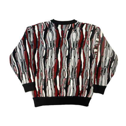 Vintage Alan Stuart Textured 3D Knit Sweater Size XL 90s