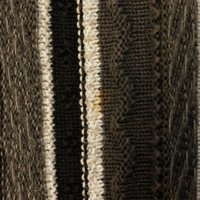 Vintage Alexander Lloyd striped textured 3D knit sweater Size XXXL
