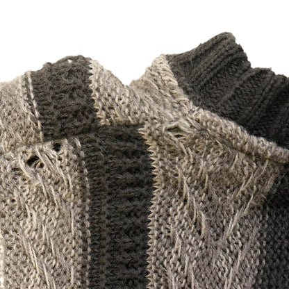Vintage Alexander Lloyd striped textured 3D knit sweater Size XXXL