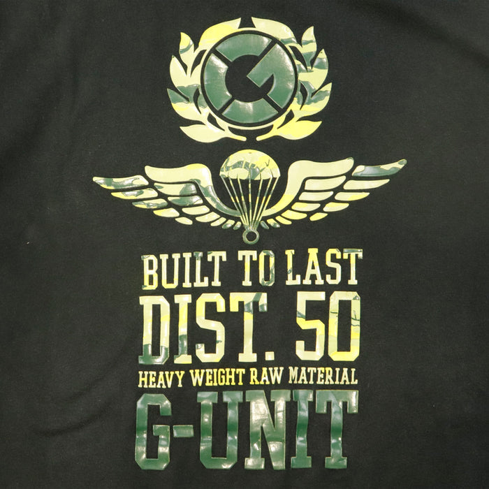 Vintage G Unit camouflage logo graphic t-shirt Size XXXL