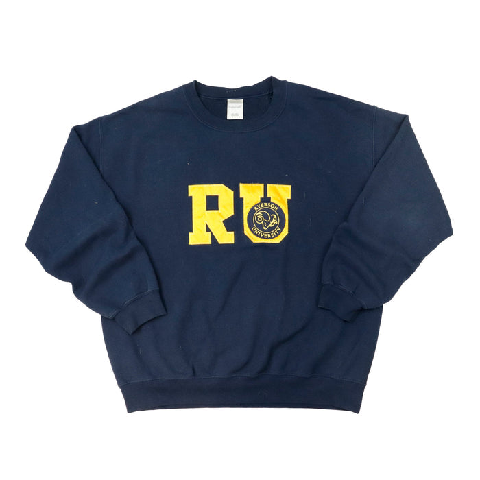 Vintage Gildan Ryerson University Navy Crewneck Size L Gildan