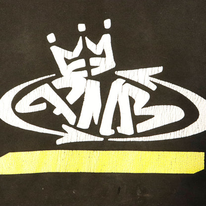Vintage Graffiti Crown Graphic Hoodie Size N/A