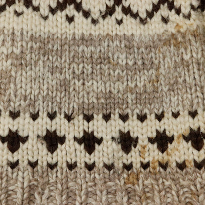 Vintage Hand Knit Cowichan Zip Sweater Size N/A
