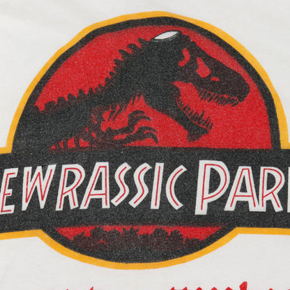 Vintage Jurassic Park Hebrew Logo Graphic T-Shirt Size Large Other