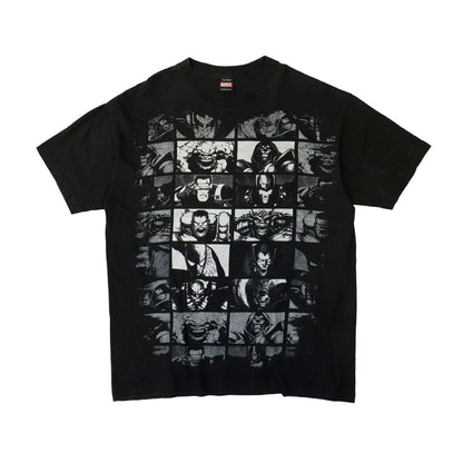 Vintage Marvel Mad Engine Comic Characters Graphic T-Shirt Size L