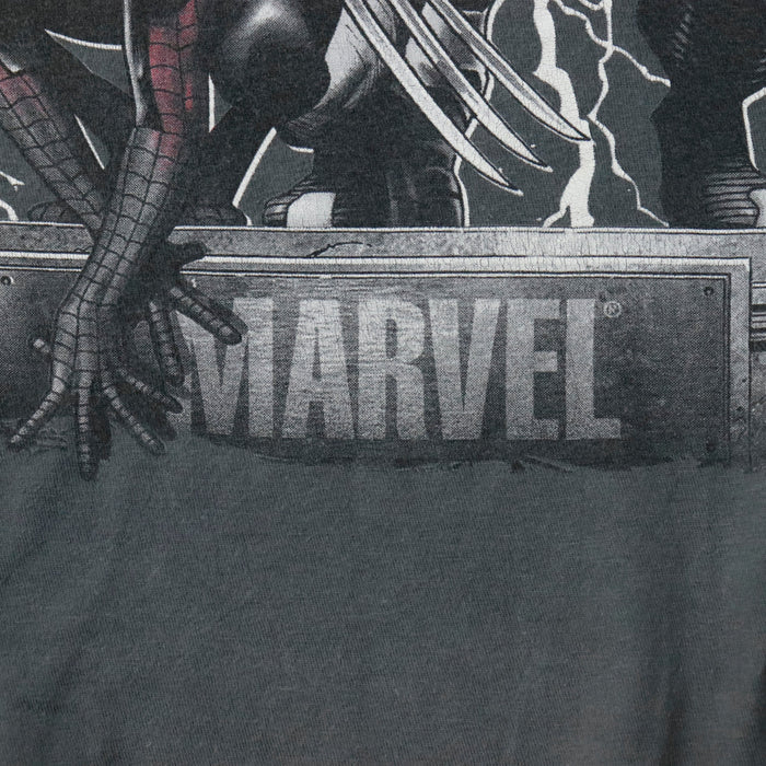 Vintage Marvel Mad Engine Superheroes Graphic T-Shirt Size M