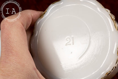 Vintage Milk Glass Sugar Bowl