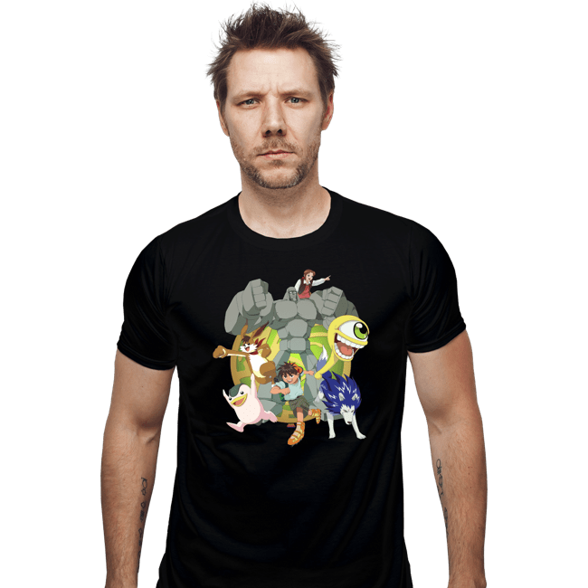 Daily_Deal_Shirts Fitted Shirts, Mens / Small / Black Vintage Monster Rancher