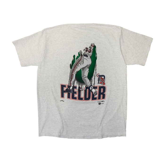 Vintage Nutmeg Cecil Fielder Detroit Tigers Baseball Graphic T-Shirt Size XL