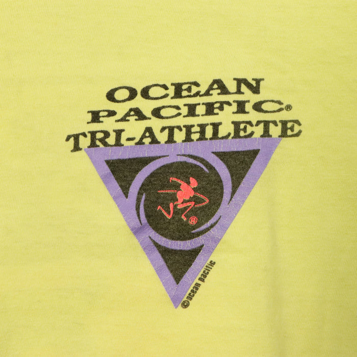 Vintage Ocean Pacific Tri-Athlete Skate Snow Surf Graphic T-Shirt