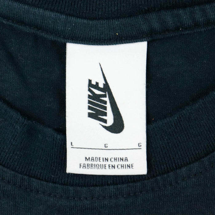 Vintage Nike Off White Tie/Eagle Black T-Shirt Size L Nike