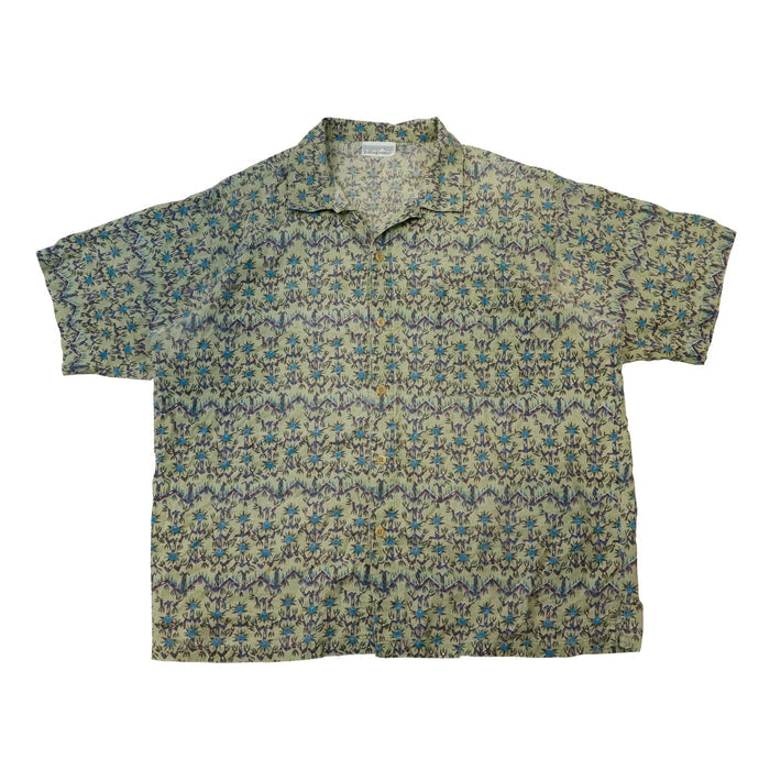 Vintage Patagonia Pataloha Hawaiian Green Button Up Patagonia