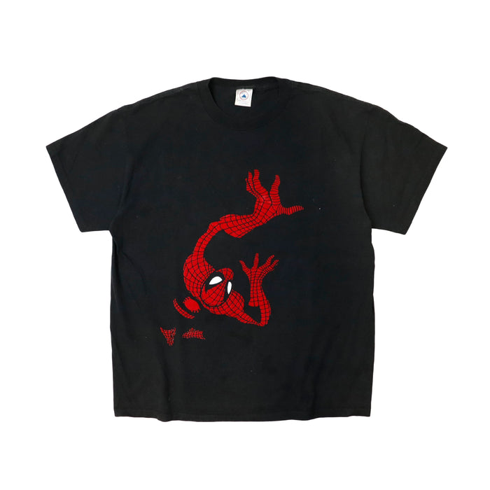 Vintage Spider-Man Graphic Black Delta T-shirt Size N/A