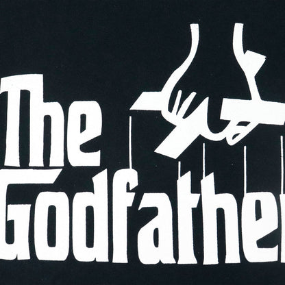 Vintage The Godfather Movie Promo Graphic Black T-Shirt Size L