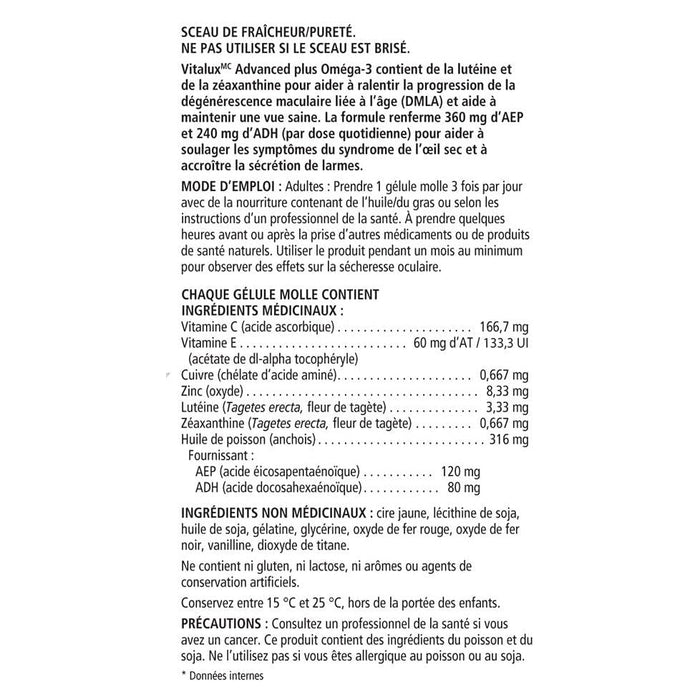 Vitalux® Advanced Plus Omega-3 Ocular Multivitamin