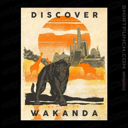 Secret_Shirts Magnets / 3"x3" / Black Wakanda Vacation