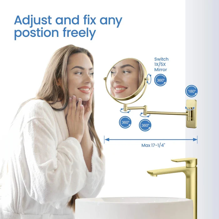 Wall Mount Magnifying Makeup Mirror - CMM-100