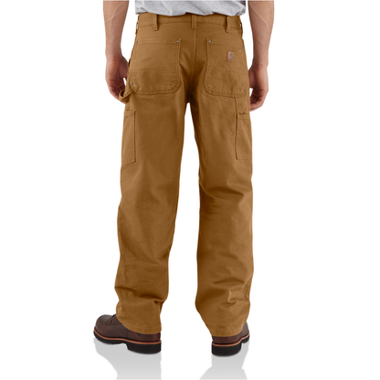WASHED DUCK DOUBLE FRONT WORK DUNGAREE - BRN-Carhartt Brown | Carhartt B136