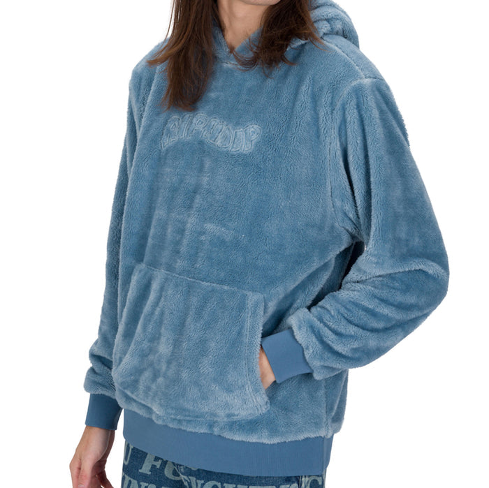 RIPNDIP Waves Sherpa Hoodie (Light Slate)