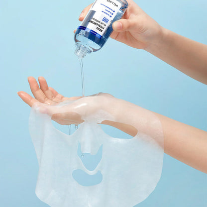 WELLAGE Real Hyaluronic Blue Ampoule Mask 5 Sheets