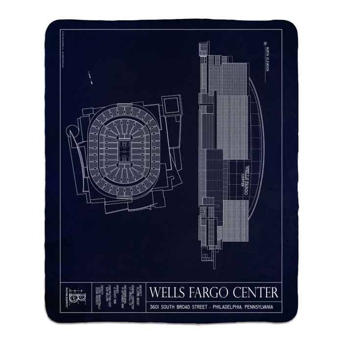 Wells Fargo Center Fleece Sherpa Blankets